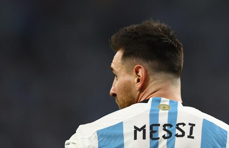 Argentinianul Lionel Messi în timpul meciului