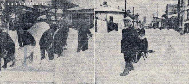 1963 zapada lopata curatat copii sanie